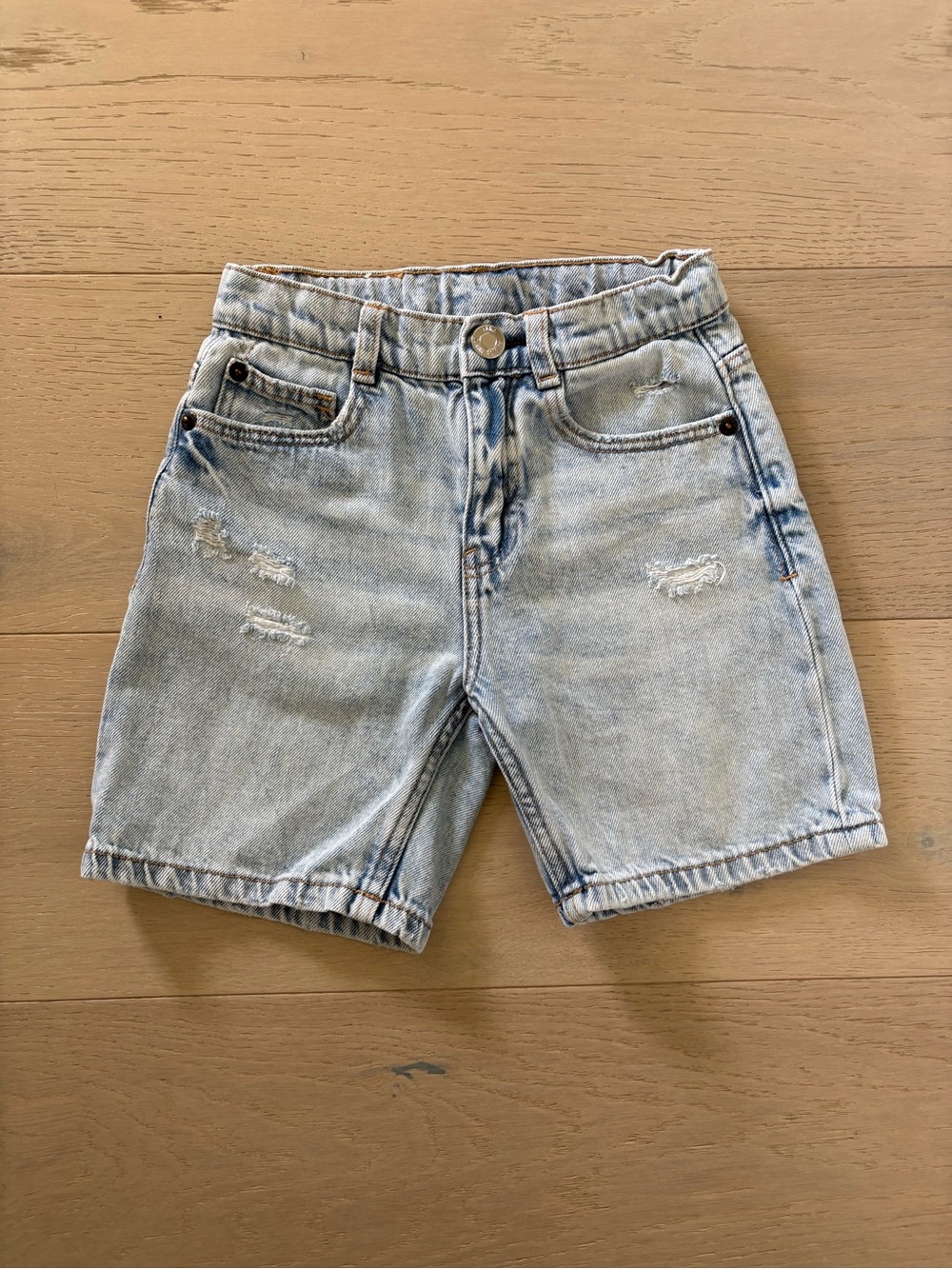 Zara Boys Light Wash Denim Shorts